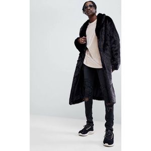 ASOS Faux Fur Longline Coat